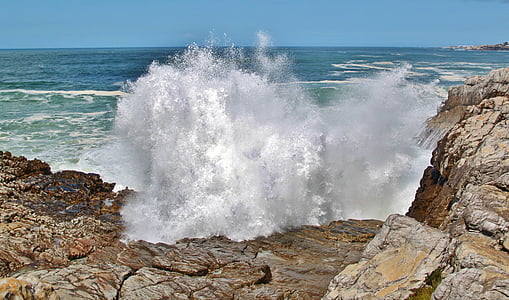 south africa, coast, wave, sea, surf, rock, ocean