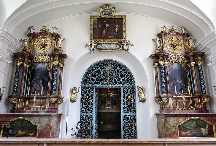 Igreja, Bühl, casa de adoração, interior, interior, oração, arquitetura