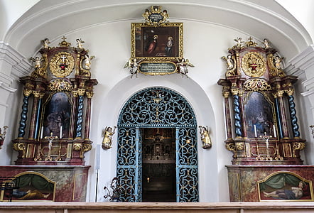 Церковь, Bühl, Молитвенный дом, внутри, Интерьер, Молитва, Архитектура