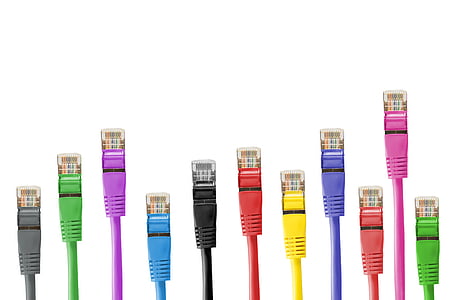 мрежови кабели, конектор мрежа, кабел, пластир, пач-кабел, RJ, RJ45