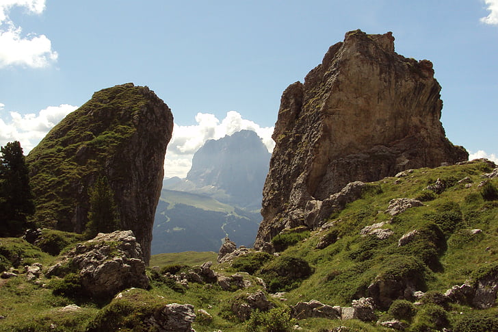 Val gardena, el Tyrol del sur, Alpes, Dolomitas, montaña, naturaleza, al aire libre