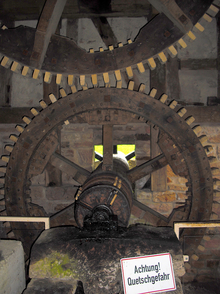 Mill, kugghjul, trä gears, friktionstransmissioner, gamla, historiskt sett, jordbruk