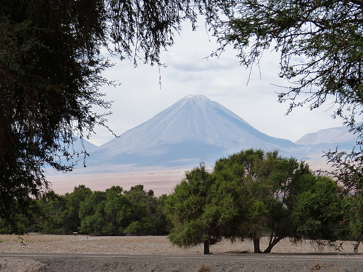 Chile, Sydamerika, landskab, natur, bjerge, vulkan, kegle