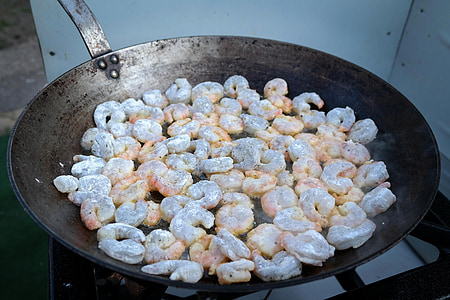 garnalen, krabben, Federale Republiek Joegoslavië, pan, schaal-en schelpdieren, Noordzee, koken