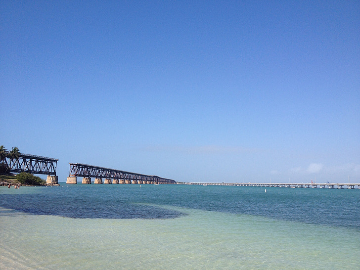 jūra, tiltas, Gamta, Amerikoje, Florida, raktas