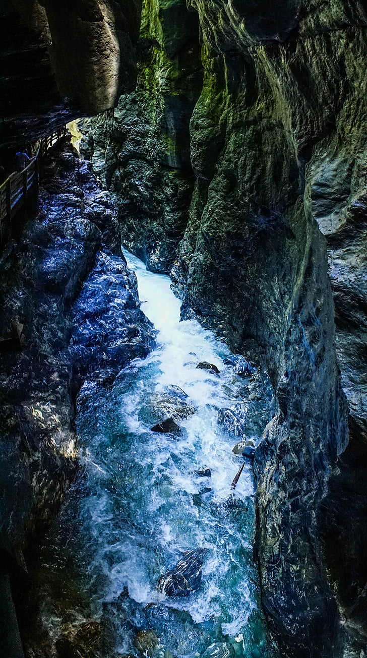 Liechtensteinklamm, Quebrada, Austria, agua, rocas, naturaleza, paisaje