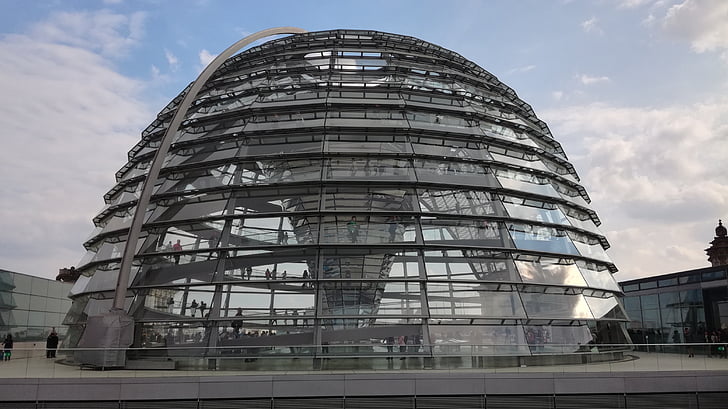 kupola, Reichstag, Bundestag, staklenom kupolom, Berlin, Vlada, zgrada Reichstaga