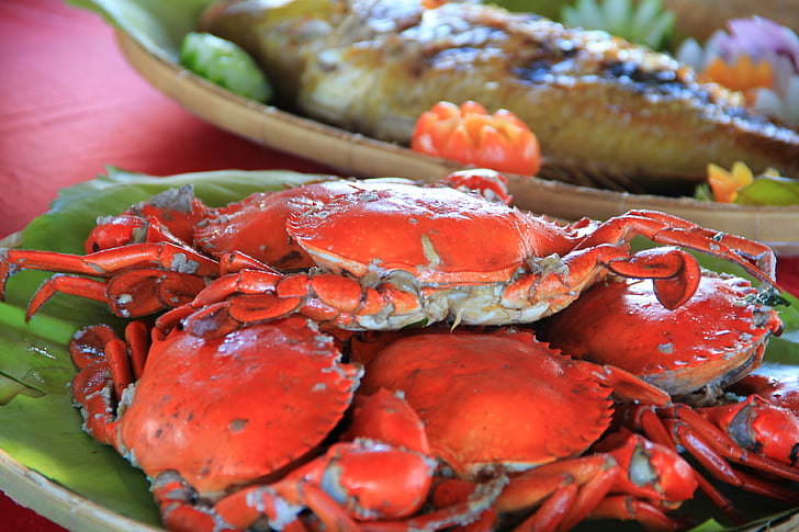 crabes, fruits de mer, mer, Palawan, frais, alimentaire