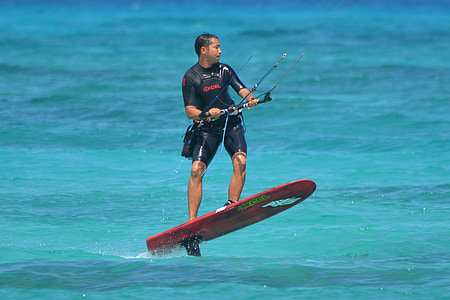ο άνθρωπος, surf, στη θάλασσα, άτομα, σπορ, κύματα, kite surfing