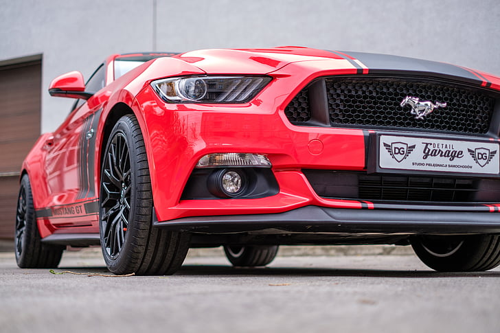 Mustang, gt, piros, Amerikai Egyesült Államok, autó, automatikus, közlekedés