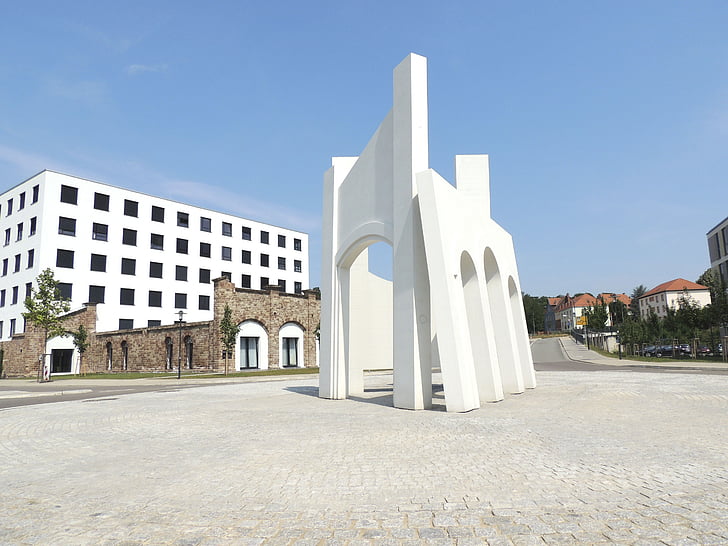 architecture, perspective, white, figure, art, sculpture