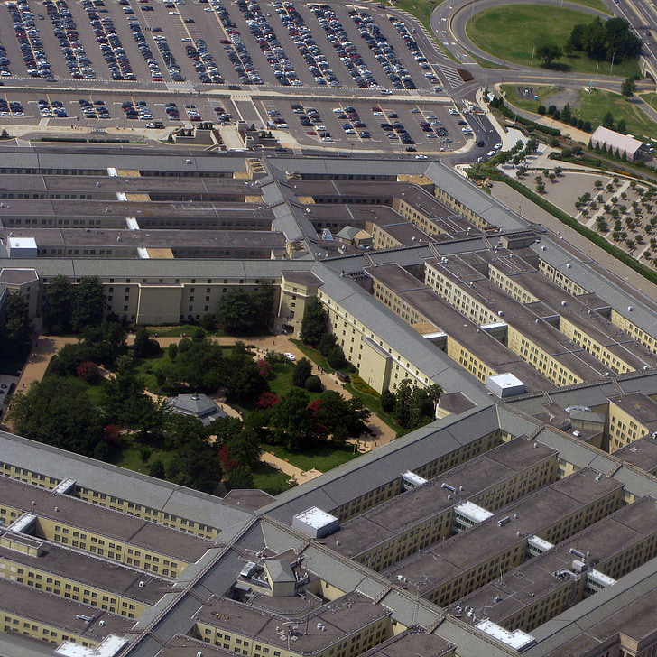 Pentagon, bygge, regjeringen, Washington, arkitektur, figur, landemerke