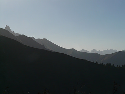 trettachspitze, bergen, panorama över bergen, aelpelesattel, Panorama, wildengundkopf, liechelkopf