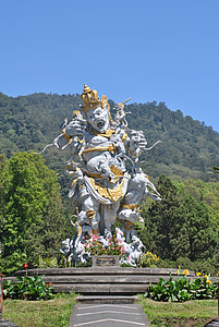 szobor, Bali, Bedugul, szobrászat, kultúra, hagyományos, ábra