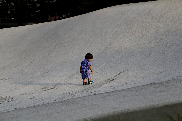 Japon, Sapporo, place, enfants, enfant, garçon, Parc de skate
