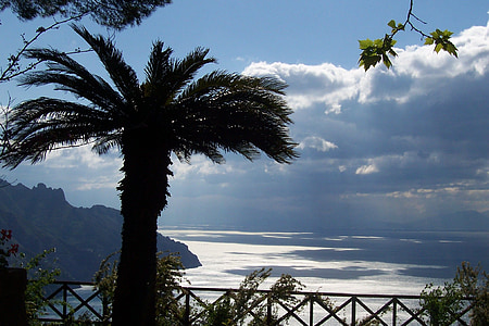 Amalfi tengerpart, Olaszország, Ravello, a Villa cimbrone