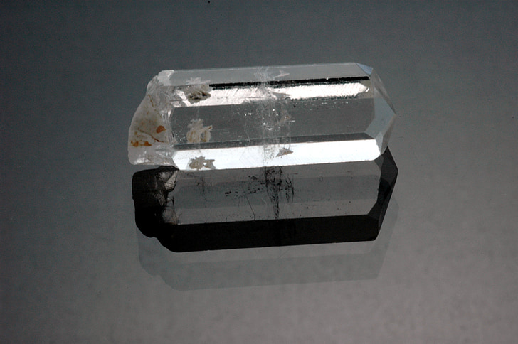 gem, cristal de Fenaquita, raro, clear crystal