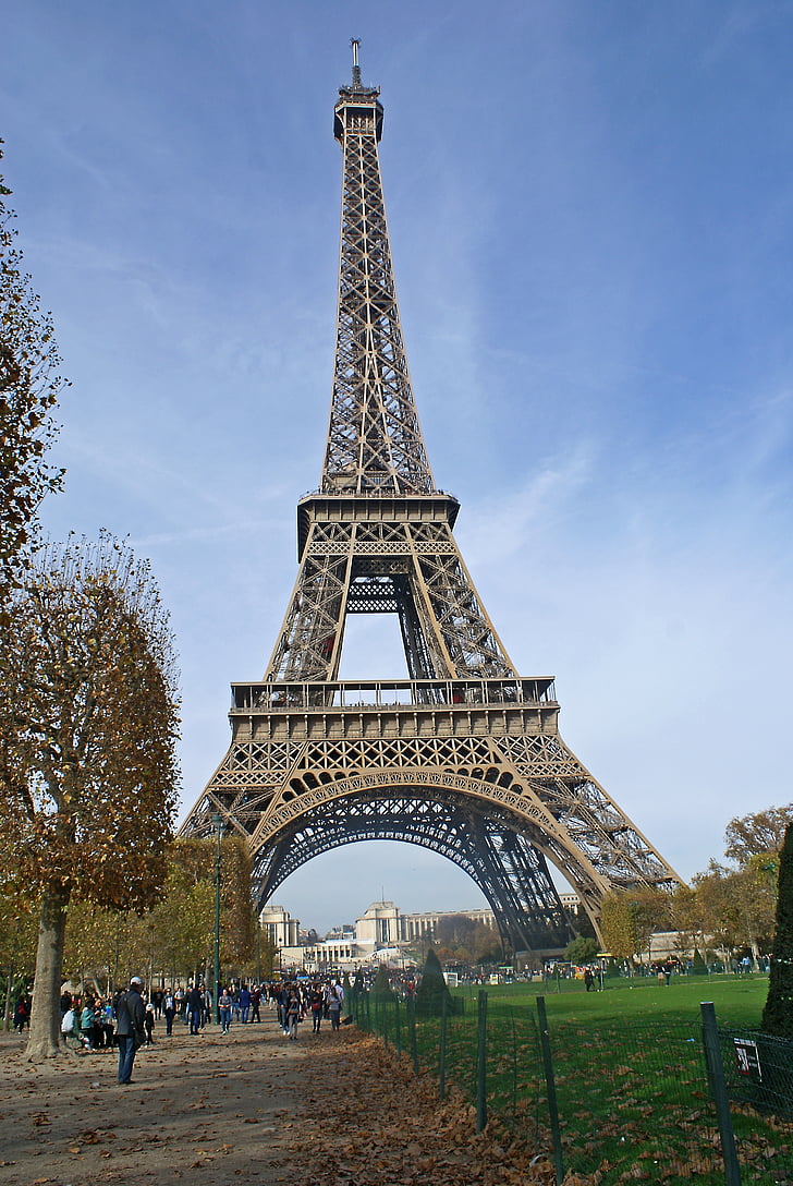 stolp, Eifflov stolp, središče, Pariz, stavbe, arhitektura, načrt je