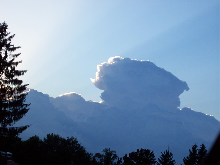 obloha, mraky, Cloud hlava