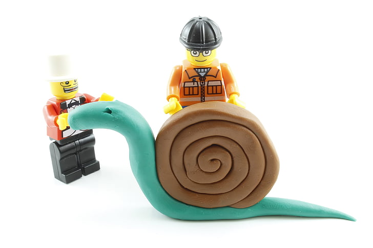 snail, plasticine, lego, play, clay, toy, white
