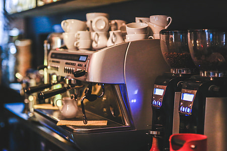 koffie, machine, uitdrukkelijke, Maker, Restaurant, professionele, laat