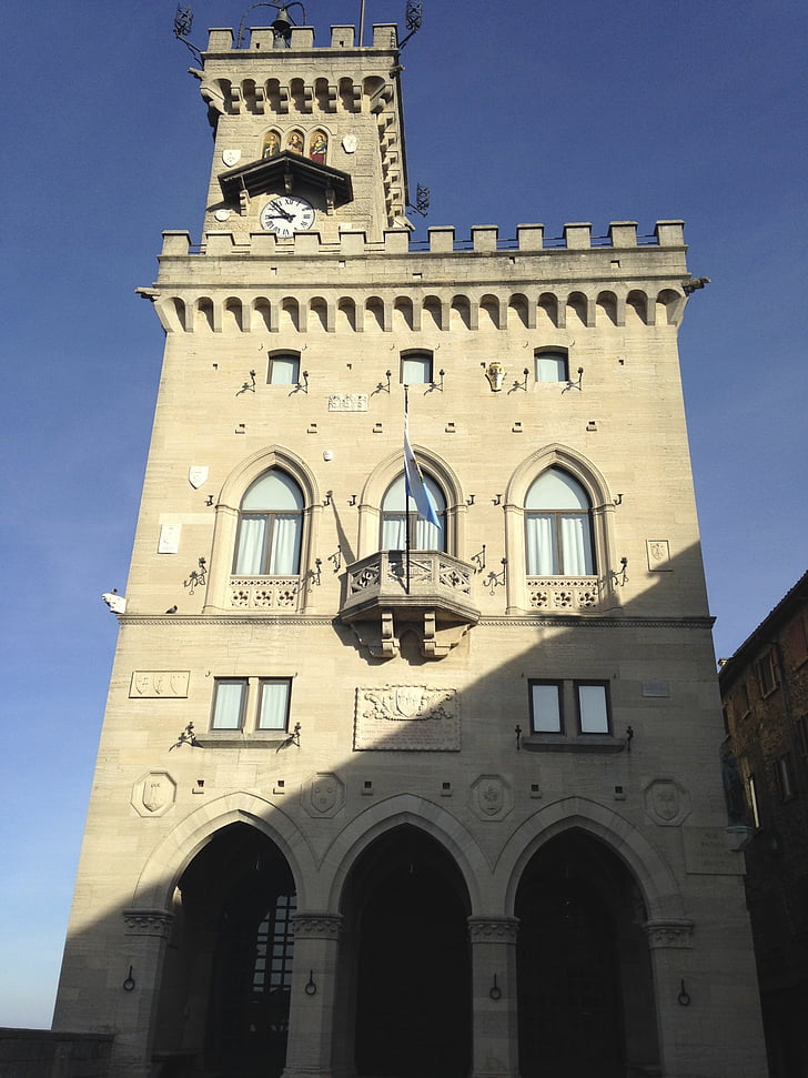 historische, Stadt, Italien, San marino, Architektur, Turm, Kirche