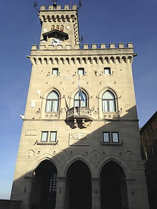historiska, staden, Italien, San marino, arkitektur, tornet, kyrkan