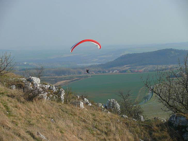 Paraglider, Tsjekkia, pálava