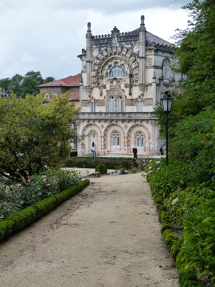 Palace, slottet, arkitektur, historisk, fasade, manuelinisch, bussacowald