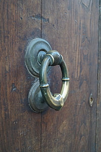 pintu kayu, Sorrento Italia, doorknocker