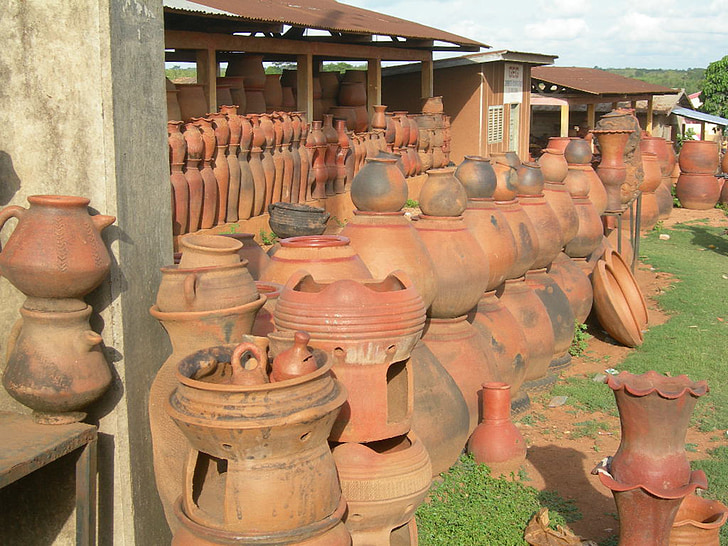 keramik, ler, håndværk, kulturer