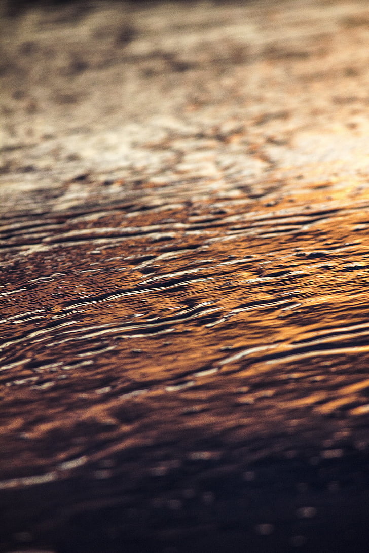 textura, l'aigua, posta de sol, Mar, escuma, amb textura, fons