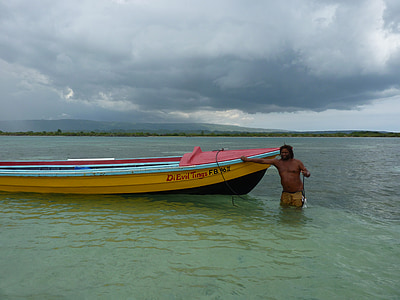 Jamajka, Beach, čoln, Navtična plovila, morje, narave, ljudje