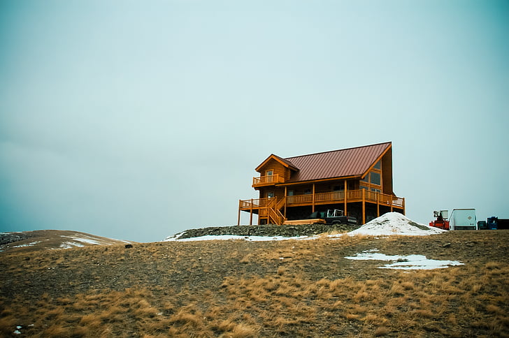 cabin, house, architecture, wood, wooden, building, home