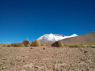 vacances, Bolivie, paysages, paysage, désert, montagne, Nevado