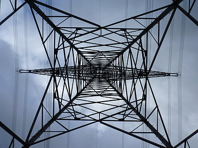 Strommast, aktuelle, Mast, Stromleitung, Energie, Strom, Hochspannung