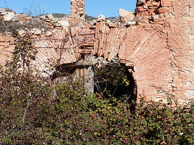 Дуга, двери, Руина, Сельский дом, более déu, Priorat, Montsant