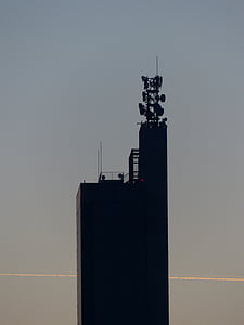 silo à grains, Moulin de schapfe, Mobile, antennes, antennes de radio mobile, tour émettrice de, mât d’antenne
