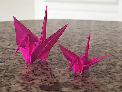 origami, Bogotá, Colombia, rød