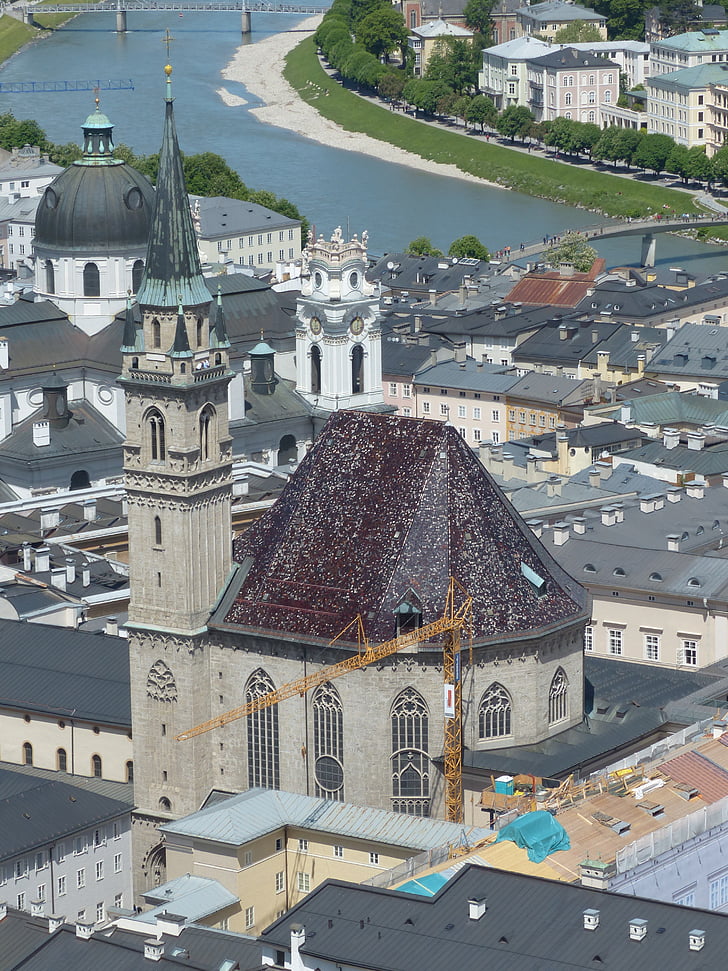 franciskanske kirke, kirke, Salzburg, gamle bydel, romersk-katolske, gråbrødrekloster, Franciscan