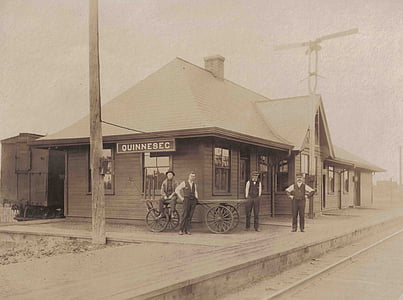 vintage, railroad, station, railway, transportation, platform, old