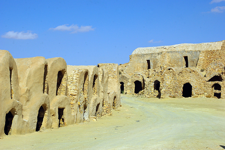 Tunísia, depósitos de cereais mecanizado, cofres, edifício, Reserva