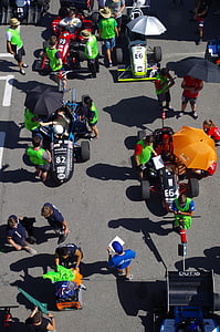 racing car, summer, event, parasols, human, sunshine, wait