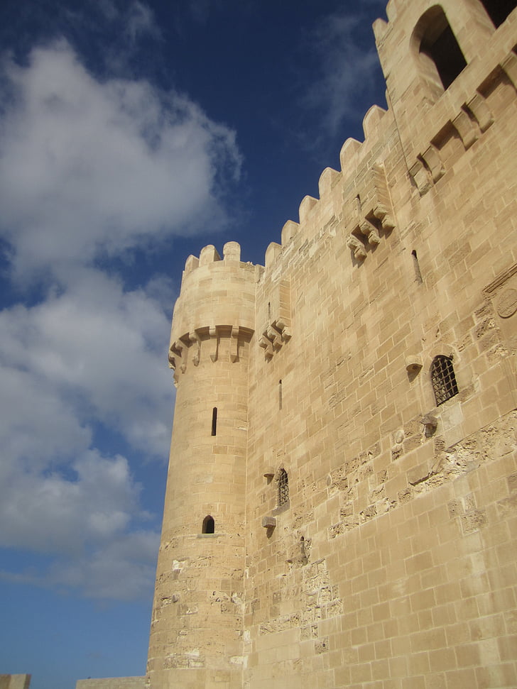 Egypten, Alexandria, Bey citadel, kaitbey slott, slott