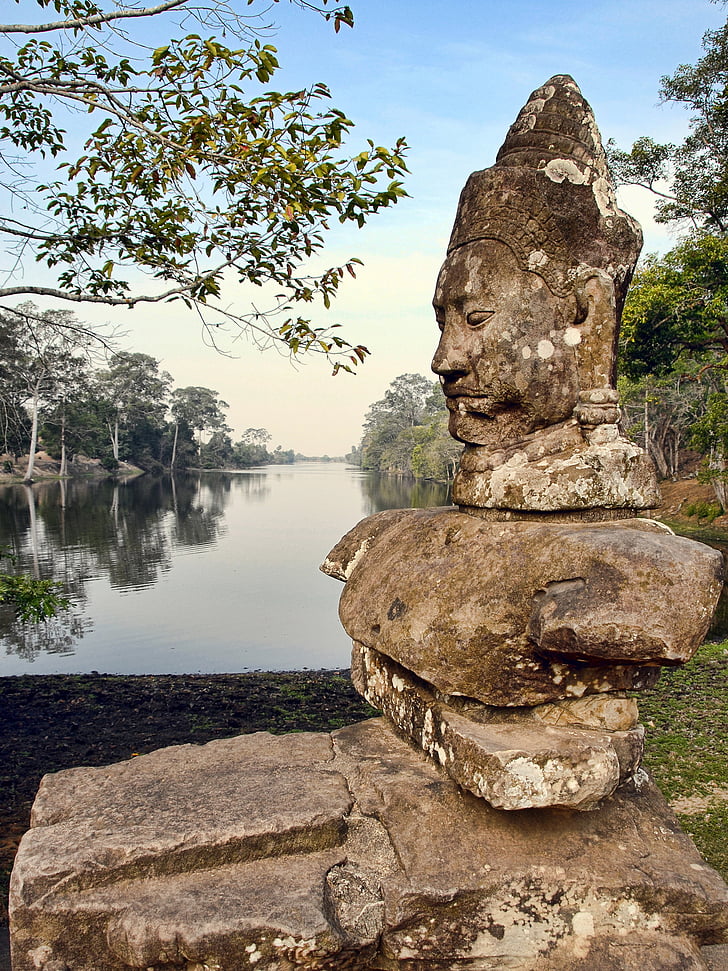 Camboja, a Siem reap, Turismo, viagens, antiga, Siem, colher