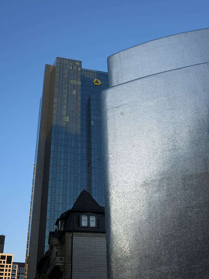 Commerzbank, Frankfurt, arkitektur, Bank, skyskrapere, byen