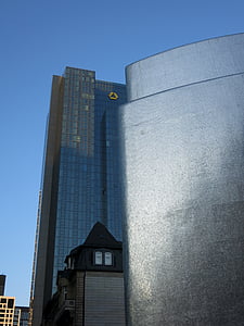 Commerzbank, Frankfurt, architecture, Banque, gratte-ciels, ville