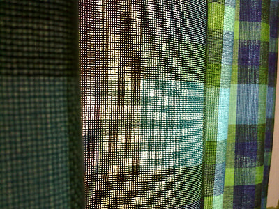 tkanina, zavjese, zelena, val, širi se