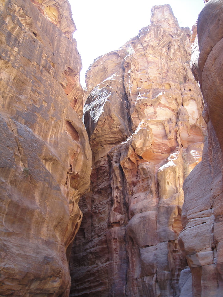 vádí mussa, Petra, kaňon, Nabatejci, barevné, beduín
