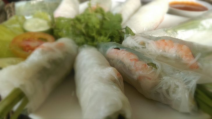 spring rolls, food, vietnam, vietnamese, rolls, cooking, asian